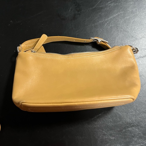 Authentic Vintage Coach Tan Leather Mini Handbag - Picture 1 of 7